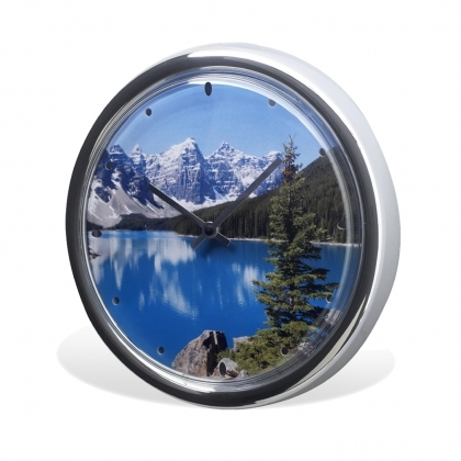 ADV Wall Clock - Chrome