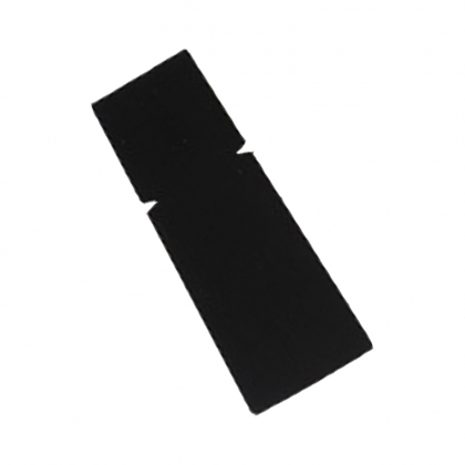 Мини подпора за панели, Алуминий, черна, 89 x 38 х 1.02 mm