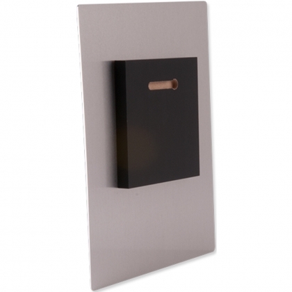 Дистанционер за окачване, MDF, черен, 102 x 102 x 12.7 mm