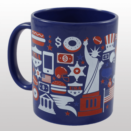 FOREVER Standard Mug, BLUE for Laser printing