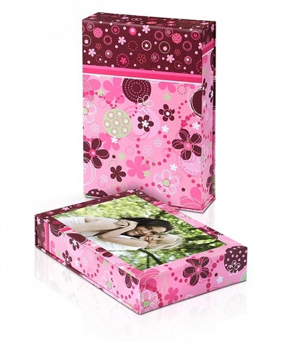 Mitsubishi EasyGifts Подаръчна кутия за снимки 10X15 Асорти 5 текстури