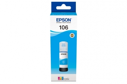 Мастило Epson 106 EcoTank Cyan бутилка 70 ml за принтери Epson L7160/L7180