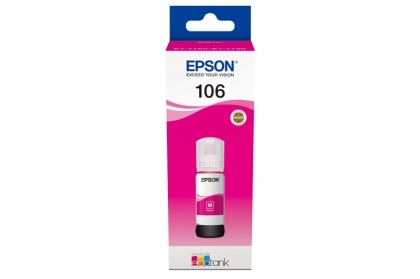 Мастило Epson 106 EcoTank Magenta бутилка 70 ml за принтери Epson L7160/L7180