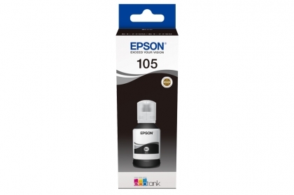 Мастило Epson 105 EcoTank Pigment Black бутилка 70 ml за принтери Epson L7160/L7180