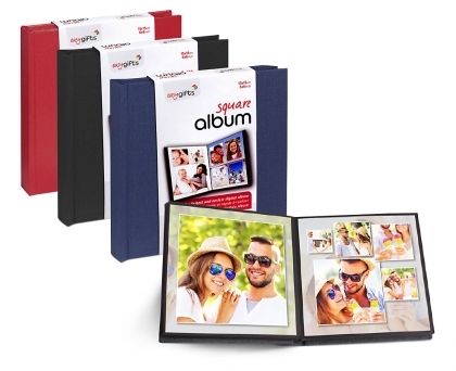 Mitsubishi EasyGifts SquareAlbum 15X15 20 photos Black