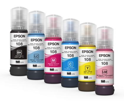 Мастило Epson 108 Magentaза фотопринтер Epson L8050 бутилка 70 мл