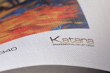 Katana Canvas Bright White 340 - Roll 17"x15 m