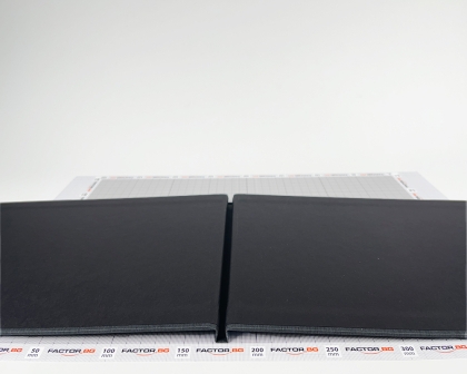 PhotoBook For Staple Steelbinding A4L Kashmir Charcoal / Black Mirror