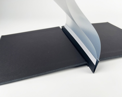 PhotoBook For Staple Steelbinding 21x21 Kashmir Charcoal / Black Mirror