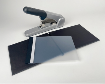 PhotoBook For Staple Steelbinding 21x21 Kashmir Charcoal / Black Mirror