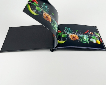 Фотокнига за подвързване с телбод - 4x6 (100x150 mm) - Black Silk
