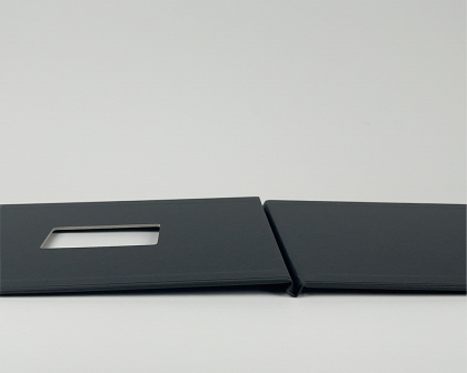 Pro PhotoBook WITH WINDOW A4L - black silk - Box 10 pcs