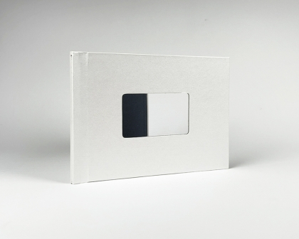 Pro PhotoBook WITH WINDOW A5L - white pearl - Box 10 pcs