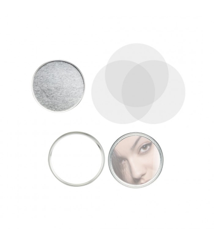 IDGamax 75 mm round metallic mirror 100 pcs
