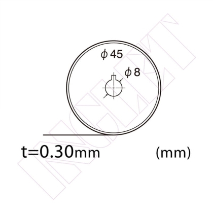CIRCULAR BLADE, 45 mm - blade for flexible materials for horizontal cutter