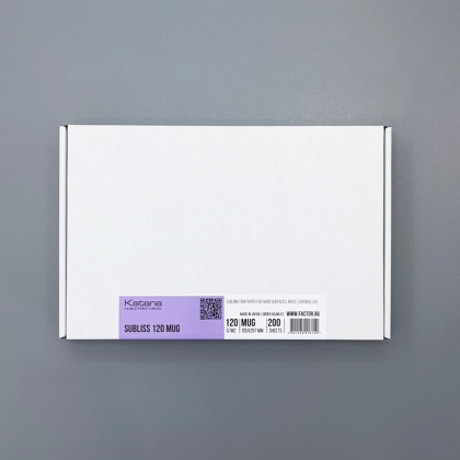Сублимационна хартия Katana SuBliss 120 - 105x297 мм, кутия 200 листа (за чаши)