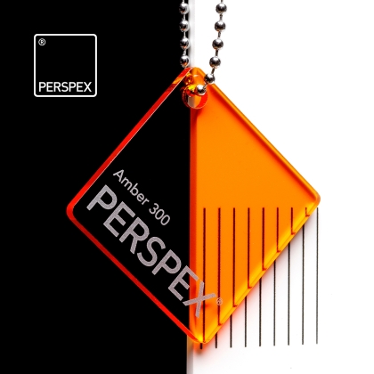 PERSPEX Transparent/Tints 300 AMBER acrylic sheets