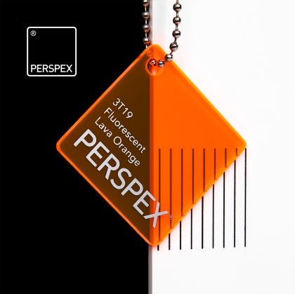 PERSPEX Флуоресцентен Плексиглас 3T19 LAVA ORANGE