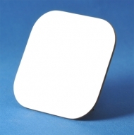В2 UN - ПОДЛОЖКА - КВАДРАТНА, HDF, Бяло, Гланц, 101,6 mm x 101,6 mm х 3.18 mm 