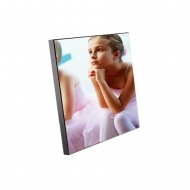 В6 CL - СТЕНЕН ПАНЕЛ с ФАСКА и ЧЕРЕН КАНТ, MDF, Бяло, Гланц,  150 x 150 х 15.88 mm