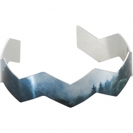 ГРИВНА CHEVRON СРЕБРИСТА, ЕДНОСТРАННА, Алуминий, 18.8 x 165.5 mm