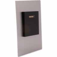 MDF Black Shadow Mount Block For Hanging Photo Panel 4" x 4" / 102 x 102 mm, 20 pcs/box