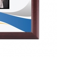 ПЛАКЕТ с ЧЕРЕШОВ ФРЕЗОВАН S-КАНТ, MDF, Бяло, Гланц, 228.6 x 304.8 х 15.88 mm