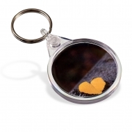 ADV Round Key Fob - with Clear Connector and Ring (insert size 38 mm dia) (box-500)