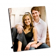  Hardboard Gloss White Flat Top Photo Panel with Kickstand 5.9" x 5.9" / 150 x 150 mm 20/box