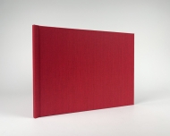 PhotoBook For Staple Steelbinding A4L Kashmir Red / Black Mirror
