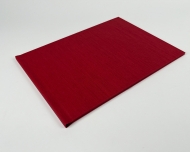 PhotoBook For Staple Steelbinding A4L Kashmir Red / Black Mirror