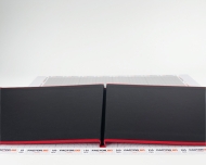PhotoBook For Staple Steelbinding A4L Kashmir Red / Black Mirror