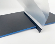 PhotoBook For Staple Steelbinding 21x21 Kashmir UltraMarine / Black Mirror