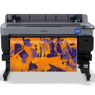 Epson SC-F6400H сублимационен принтер, показан без сублимационна хартия, конфигурация CMYK + Оранжево и Виолетово сублимационни мастила