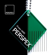 PERSPEX Transparent/Tints 6600 GREEN acrylic sheets