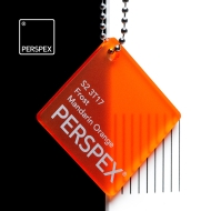 PERSPEX Frost S2 3T17 MANDARIN ORANGE Double-Sided Satin acrylic sheets